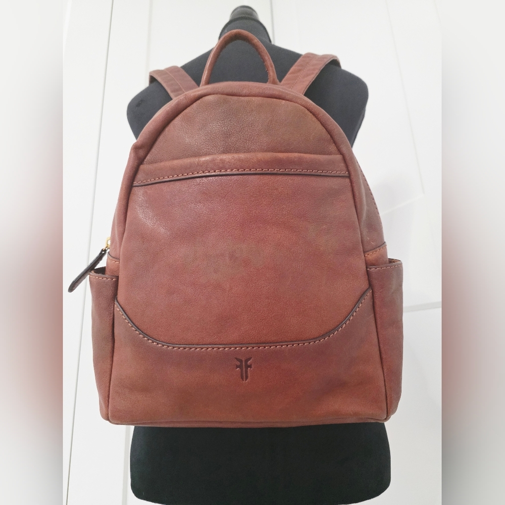 Frye Melissa Brown Leather Backpack